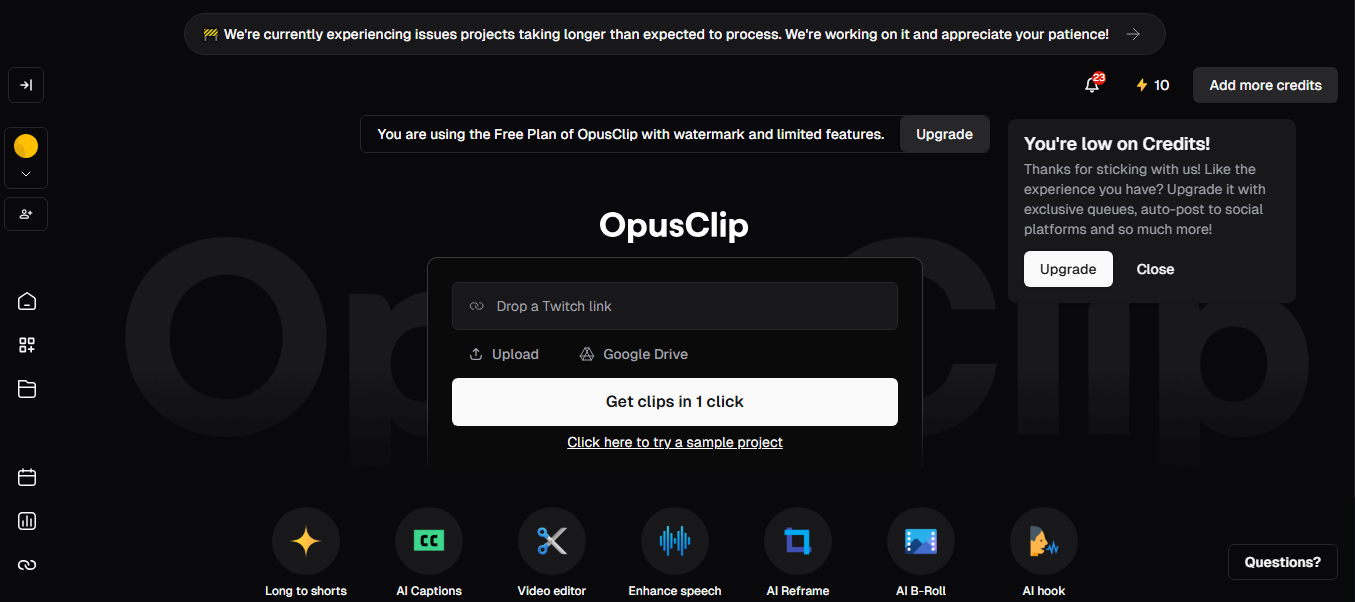 How much does an Opus clip cost?