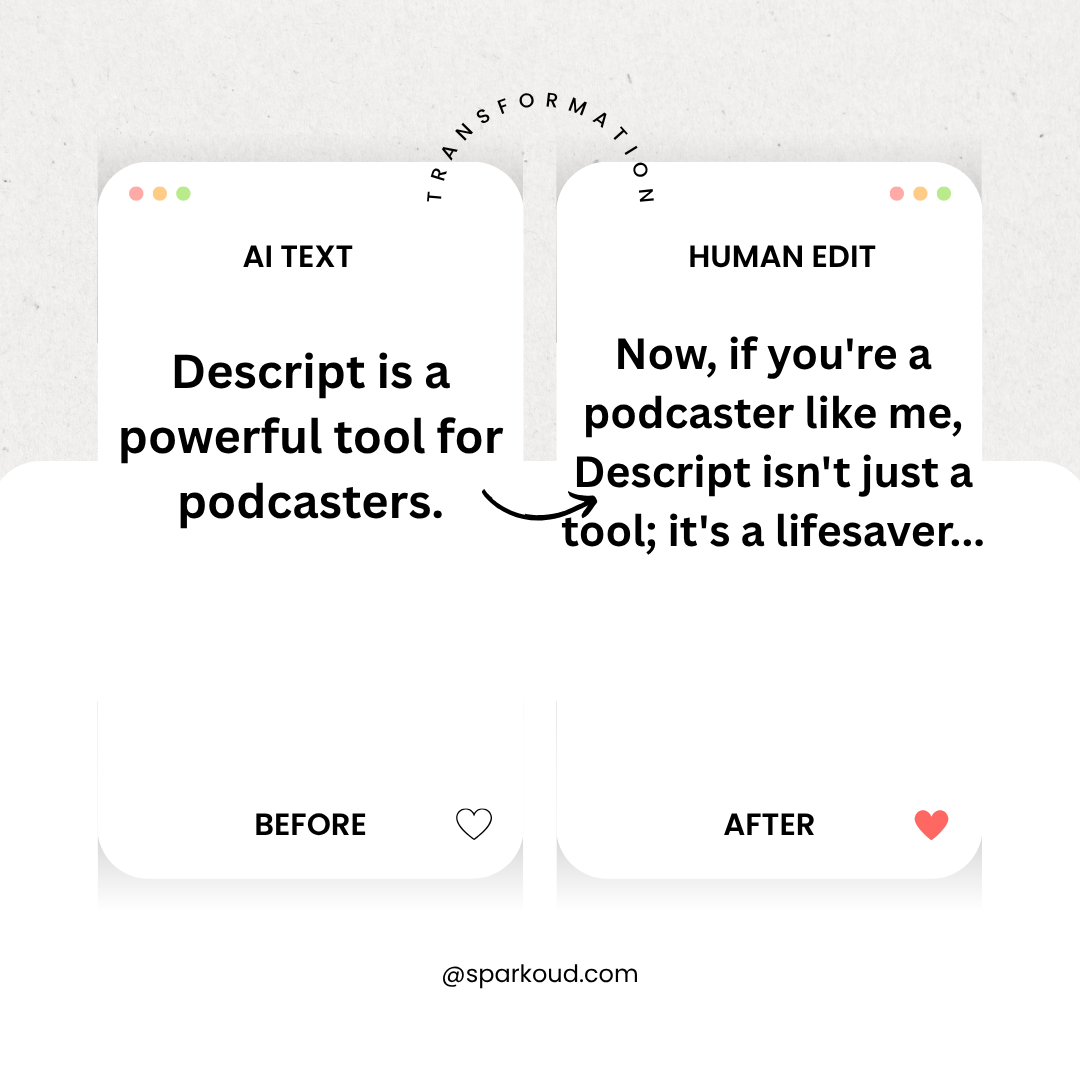 The Human Edit - Adding Your Voice & Stories